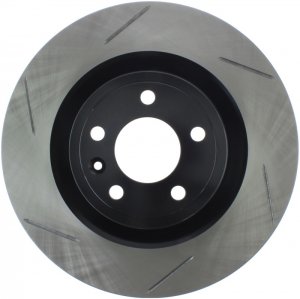 Ford Mustang Brake Rotor (1) - Front Right - Stoptech - Slotted Sport - Black - `11-`14