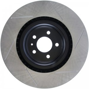 Ford Mustang Brake Rotor (1) - Front Right - Stoptech - Slotted Sport - Black - `13-`14