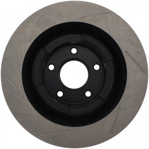 Chevrolet Corvette Brake Rotor (1) - Front Left - Stoptech - Slotted Sport Rotors - Black - `06-`13