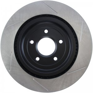 Chevrolet Corvette Brake Rotor (1) - Rear Right - Stoptech - Slotted Sport - Black - `06-`13