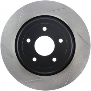 Chevrolet Corvette Brake Rotor (1) - Rear Right - Stoptech - Slotted Sport - Black - `06-`13