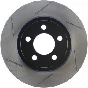 Dodge Challenger Brake Rotor (1) - Rear Right - Stoptech - Slotted Sport - Black - `09-`19
