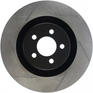 Dodge Challenger Brake Rotor (1) - Front Right - Stoptech - Slotted - Black E-Coated - `08-`19