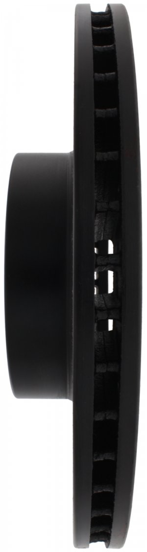 Subaru Forester Brake Rotor (1) - Front Right - Stoptech - Slotted & Drilled - Black E-Coated - `03-`08