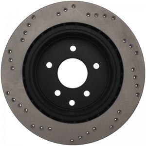 Nissan 350Z Brake Rotor (1) - Rear Left - Stoptech - Drilled Sport - `06-`09