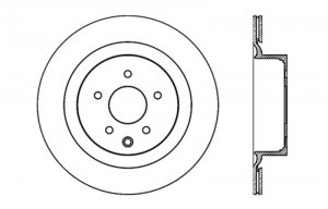 Nissan 350Z Brake Rotor (1) - Rear Right - Stoptech - Sport Cryo Drilled - Black - 2009