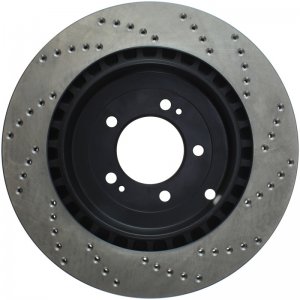 Mitsubishi Lancer Brake Rotor (1) - Rear Right - Stoptech - Drilled Sport - `08-`16