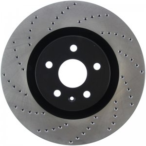 Chevrolet Camaro Brake Rotor (1) - Front Right - Stoptech - Drilled Sport - Black - `10-`15