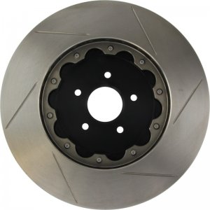 Nissan GT-R Brake Rotor (1) - Front Right - Stoptech - AeroRotor 2 Piece Slotted - `09-`11