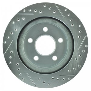Ford Mustang Brake Rotor (1) - Rear Right - Stoptech - Select Sport Drilled/Slotted - `05-`14