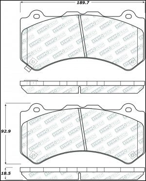 Nissan GT-R Brake Pads - Front - Stoptech - Street Select - `09-`21