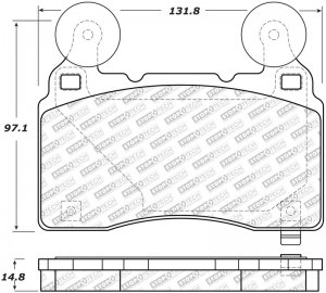 Chevrolet Camaro SS Brake Pads - Front - Stoptech - Street Select - `14-`17