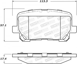 Dodge Charger Brake Pads - Front - Stoptech - Street - `14-`16