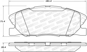 Dodge Challenger Brake Pads - Rear - Stoptech - Street - `17-`19