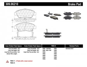 Acura RSX Brake Pads - Stoptech - Sport - `02-`06