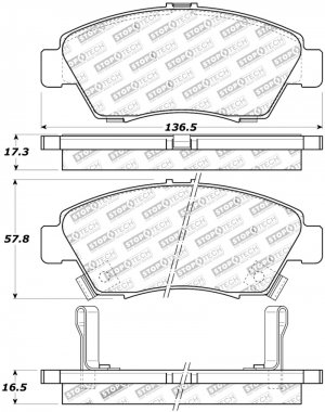 Acura RSX Brake Pads - Stoptech - Sport - `02-`06