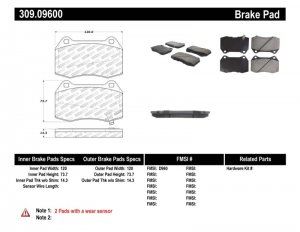 Nissan 350Z Brake Pads - Front - Stoptech - Sport - `03-`08