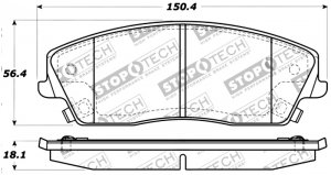 Dodge Challenger Brake Pads - Stoptech - Performance Sport - `09-`16
