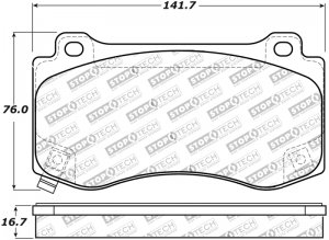 Dodge Charger Brake Pads - Stoptech - Sport - `06-`20