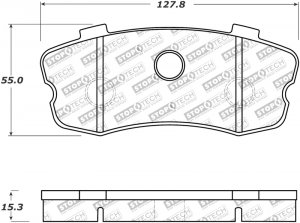 Chevrolet Corvette Z06 Brake Pads - Rear - Stoptech - Sport - `06-`09