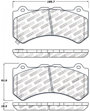 Nissan GT-R Brake Pads - Stoptech - Sport - `09-`21