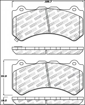 Nissan GT-R Brake Pads - Stoptech - Sport - `09-`21