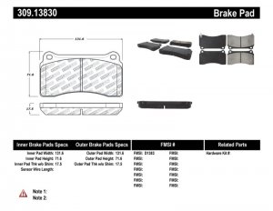 Nissan GT-R Brake Pads - Stoptech - Performance - `09-`18