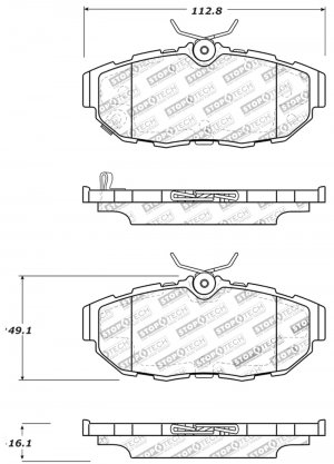 Ford Mustang Brake Pads - Stoptech - Sport with Shims/Hardware - `11-`14