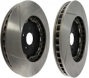 Nissan GT-R Brake Rotors (2) - Front - Stoptech - Slotted AeroRotor Kits - `09-`11