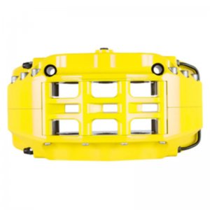 Chevrolet Corvette Brake Kit - Front - Stoptech - Slotted 2 Pc. Zinc Coated Rotor + StopTech Street Performance Pads + StopTech Calipers - Yellow - `06-`09