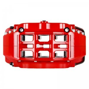 Nissan 350Z Brake Kit - Front - Stoptech - Slotted Two-Piece Rotors + StopTech Street Performance Pads + ST-60 Calipers - Red - 2009