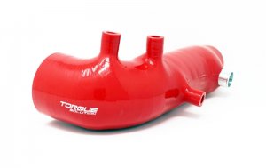 Subaru WRX Turbo Inlet Hoses - Torque Solution - Black/Red - `02-`07