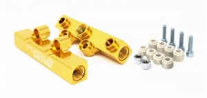 Subaru WRX Fuel Rails - Torque Solution - Top Feed - Gold - `02-`14