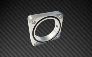 Subaru BRZ Throttle Body Spacer - Torque Solution - Silver - 2013