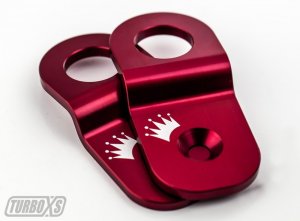 Subaru WRX Radiator Stay - Turbo XS - Billet Aluminum - Red - `15-`19