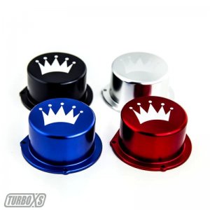 Subaru WRX Vacuum Pump Cover - Turbo XS - Billet Aluminum - Blue - `15-`19