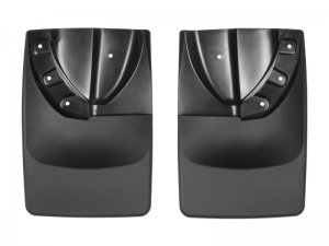 Toyota Tacoma Mud Flaps - Rear - WeatherTech - No-Drill DigitalFit - Black - 2016