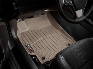 Toyota Tacoma FloorLiner - Front - WeatherTech - DigitalFit - Tan - `05-`11
