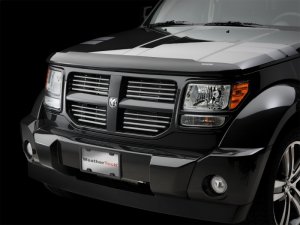 Toyota Tacoma Stone and Bug Deflector - WeatherTech - Easy-On - Dark Smoke - 2016