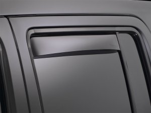 Toyota Tacoma Double Cab Window Deflectors - Rear - WeatherTech - Dark Smoke - `01-`04