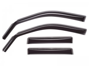 Toyota Tacoma Wind Deflectors - Front + Rear - WeatherTech - Dark Smoke - `01-`04