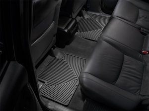 Toyota Tacoma Crew Cab Floor Mats - Rear - WeatherTech - Rubber - Black - `05-`13