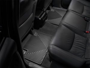 Toyota Tacoma Crew Cab Floor Mats - Rear - WeatherTech - Rubber - Black - `05-`13
