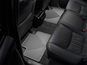 Toyota Tacoma Crew Cab Rear Rubber Mats - WeatherTech - All-Weather - Grey - `05-`13