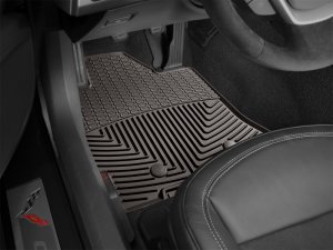 Toyota Tacoma Access Cab Rubber Floor Mats - Front - WeatherTech - Cocoa - 2016