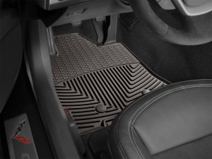 Toyota Tacoma Floor Mats - Front - WeatherTech - All-Weather Rubber - Cocoa - 2018