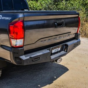 Toyota Tacoma Rear Bumper - Westin - Pro-Series - Textured Black - `16-`20