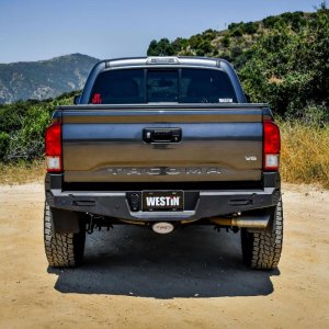 Toyota Tacoma Rear Bumper - Westin - Pro-Series - Textured Black - `16-`20