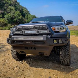 Toyota Tacoma Skid Plate - Westin - Pro-Mod - Textured Black - `16-`21