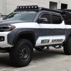 Toyota Tacoma Wind Deflectors - Westin - Wade In-Channel - Smoke - `16-`18